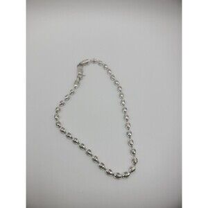 Vintage Sterling Silver .925 Beaded Bracelet Women Men Jewelry Fine